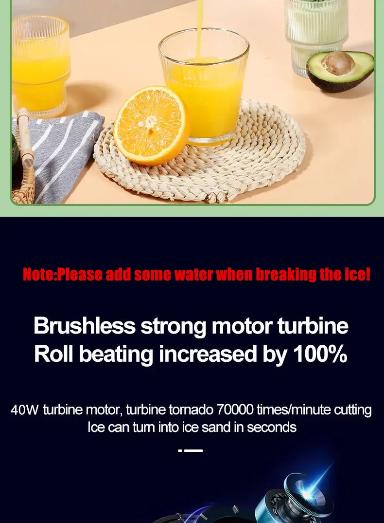 Wireless Juice Blender Cup